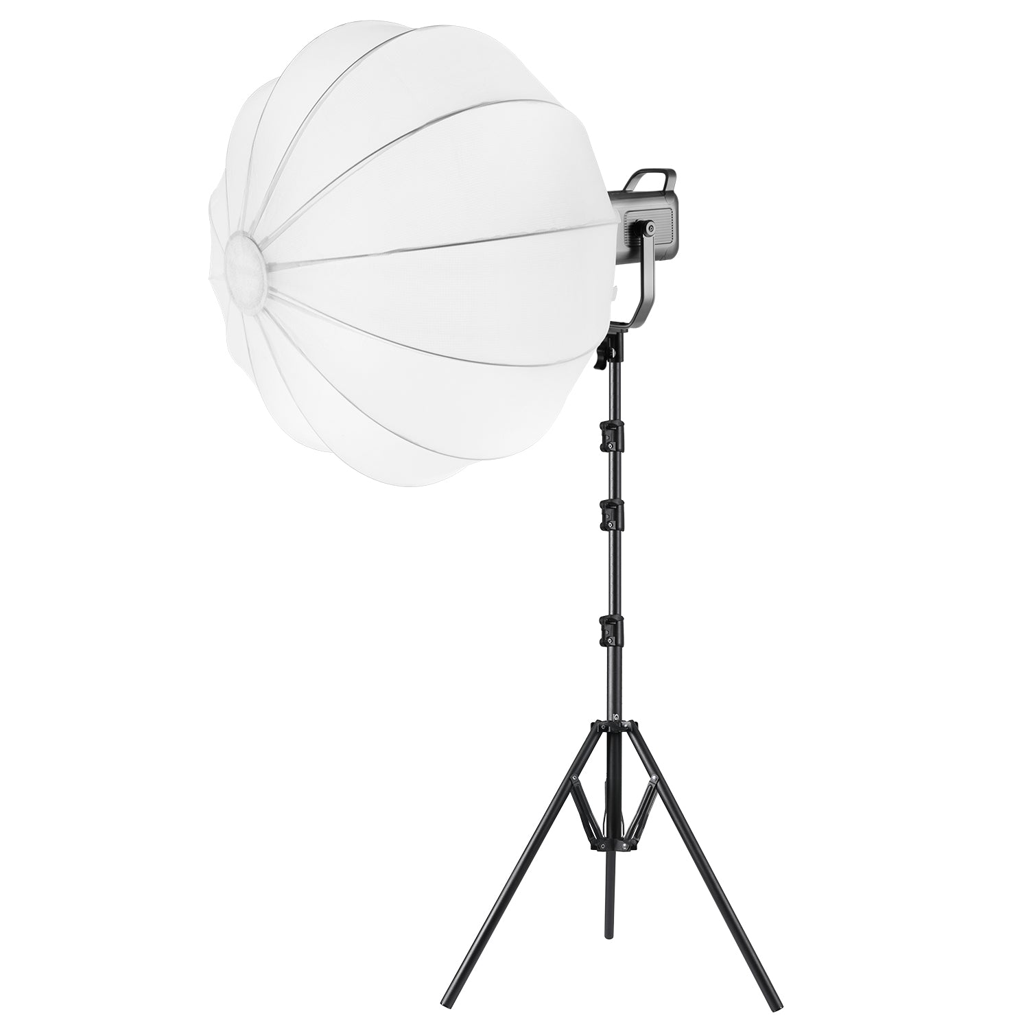 GVM PR150R 150W High Power LED Spotlight Bi-Color & RGB Studio Lighting Kit with Lantern Softbox - GVMLED