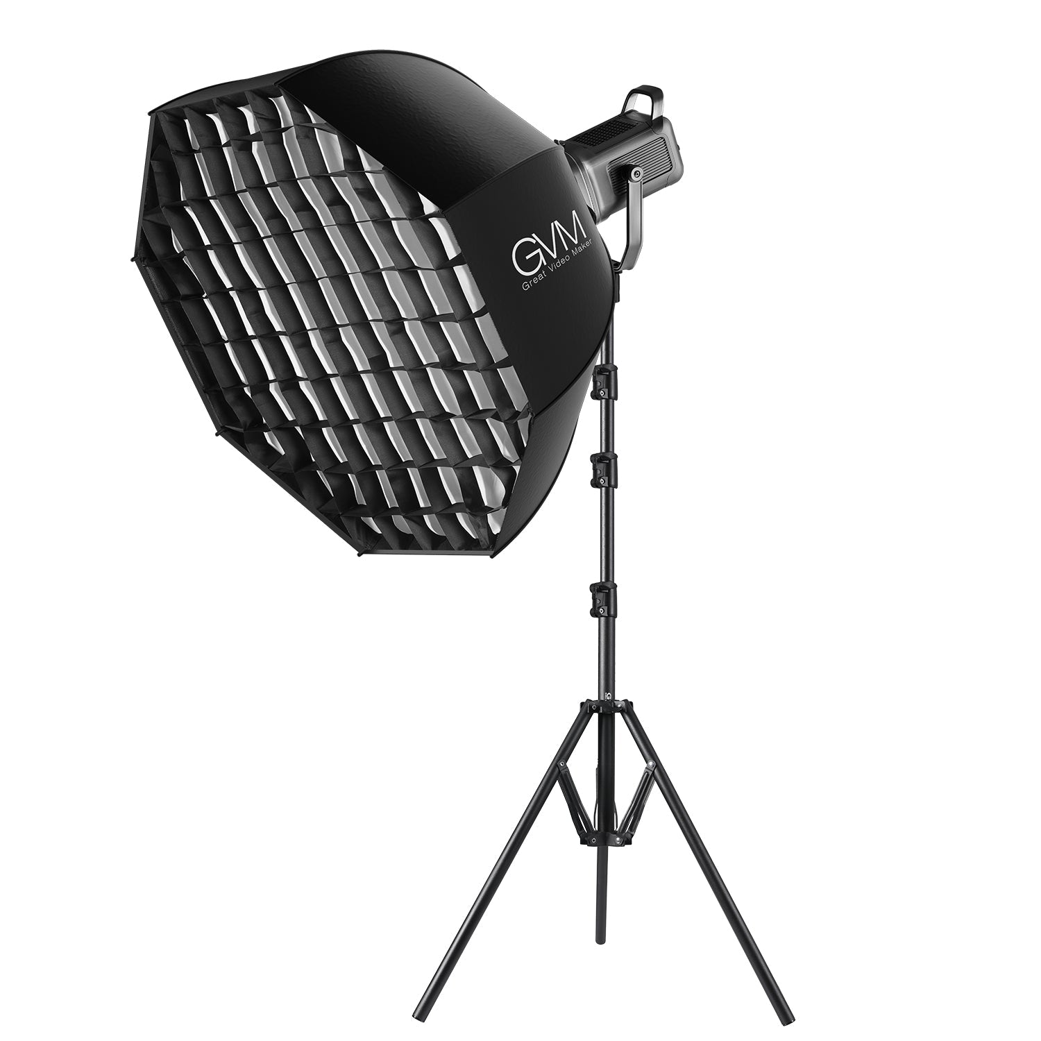 GVM PR150R 150W High Power LED Spotlight Bi-Color & RGB Studio Lighting Kit with Softbox - GVMLED