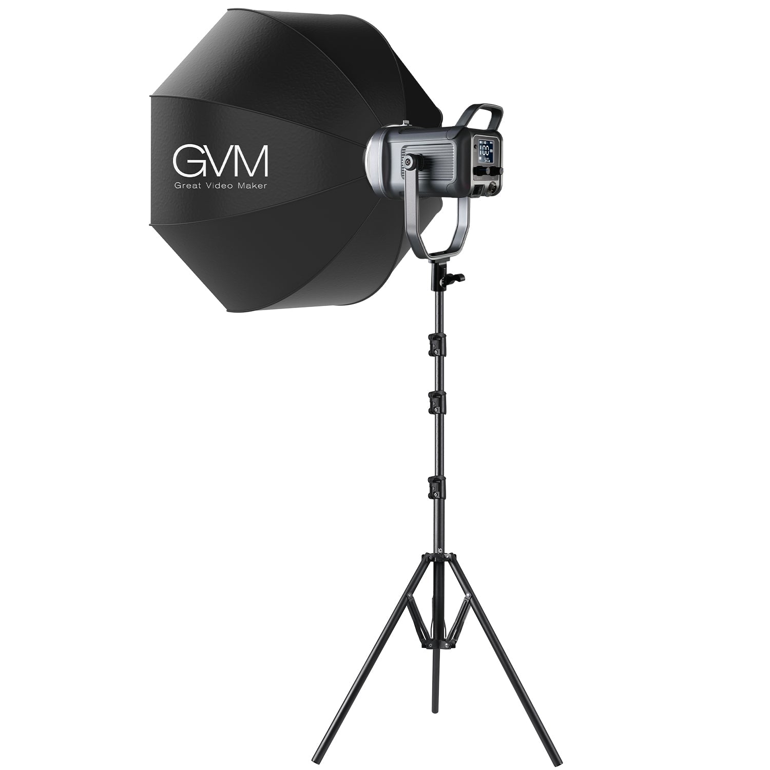 GVM PR150R 150W High Power LED Spotlight Bi-Color & RGB Studio Lighting Kit with Softbox - GVMLED