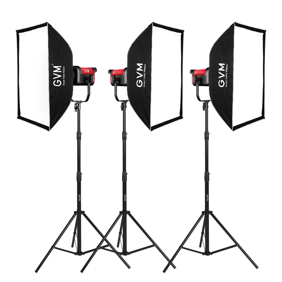 GVM PROSD300B 300W BiColor Monolight With Softbox 3 kits GVMLED