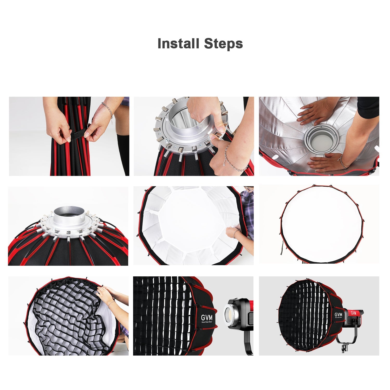 GVM Quick Release And Portable Softbox(23.62'') - GVMLED