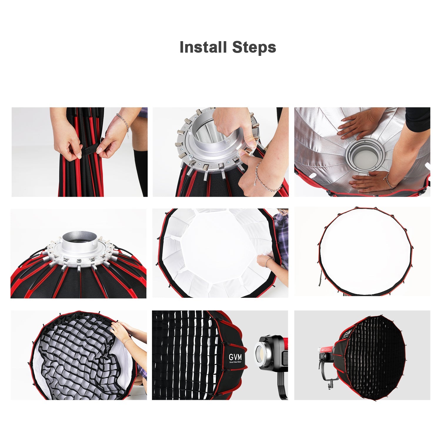 GVM Quick Release And Portable Softbox(35.43'') - GVMLED