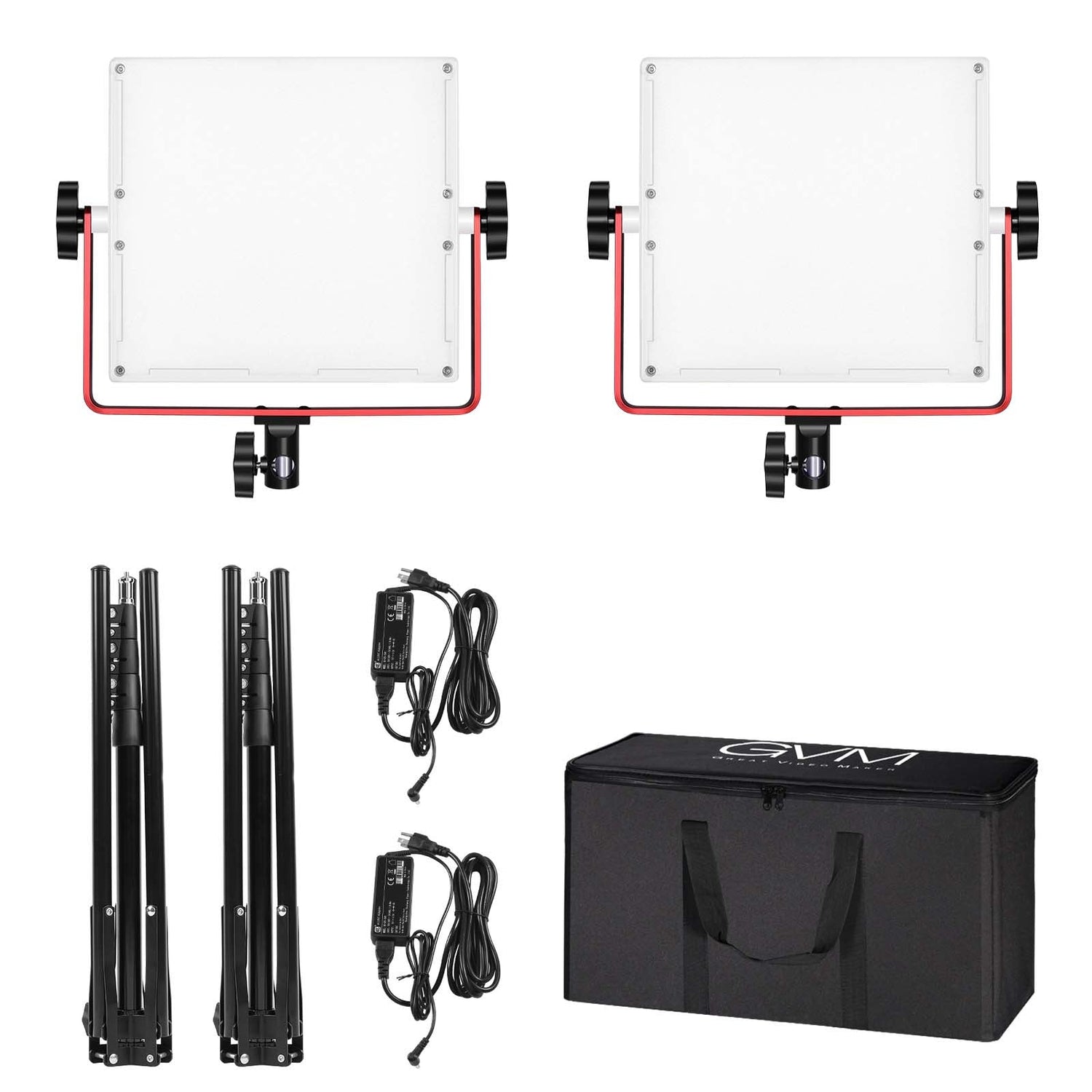 GVM R50R288 50W High Power Soft Light Bi-Color & RGB Video Light 2-Light-Kit - GVMLED