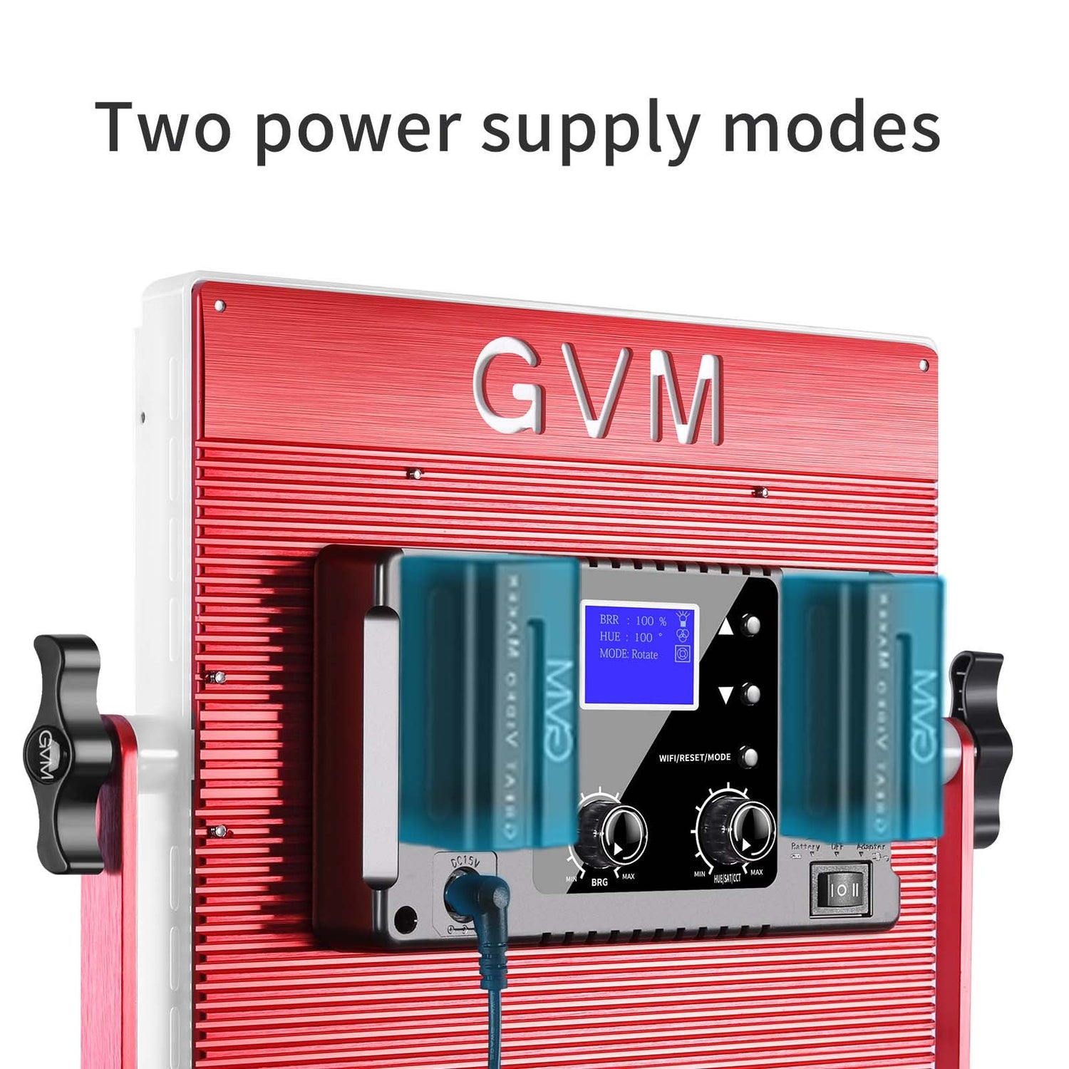 GVM R50R288 50W High Power Soft Light Bi-Color & RGB Video Light 2-Light-Kit - GVMLED