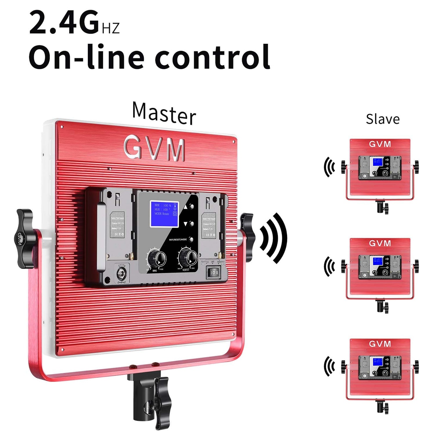 GVM R50R288 50W High Power Soft Light Bi-Color & RGB Video Light 2-Light-Kit - GVMLED