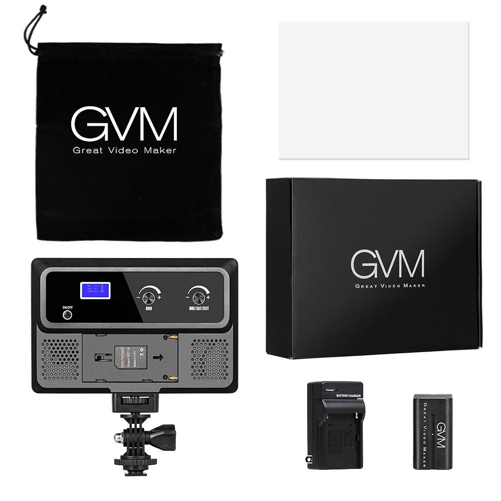 GVM-RGB-10S Professional Video RGB on Camera Video Light with Control Knob - GVMLED