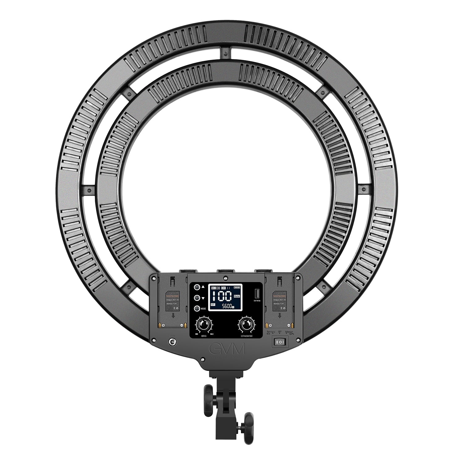 GVM-Ring18 50W High Power Bi-Color & RGB Ring Light Kit (18