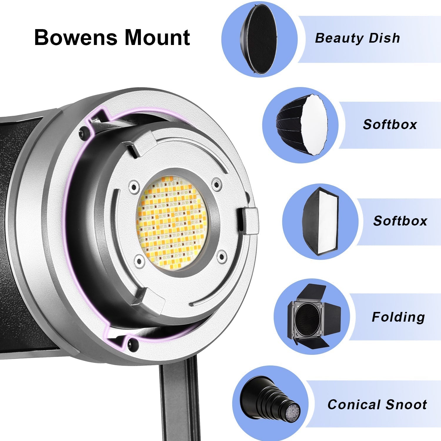 GVM SD200R RGB Bi-Color LED Video Light Monolight - GVMLED