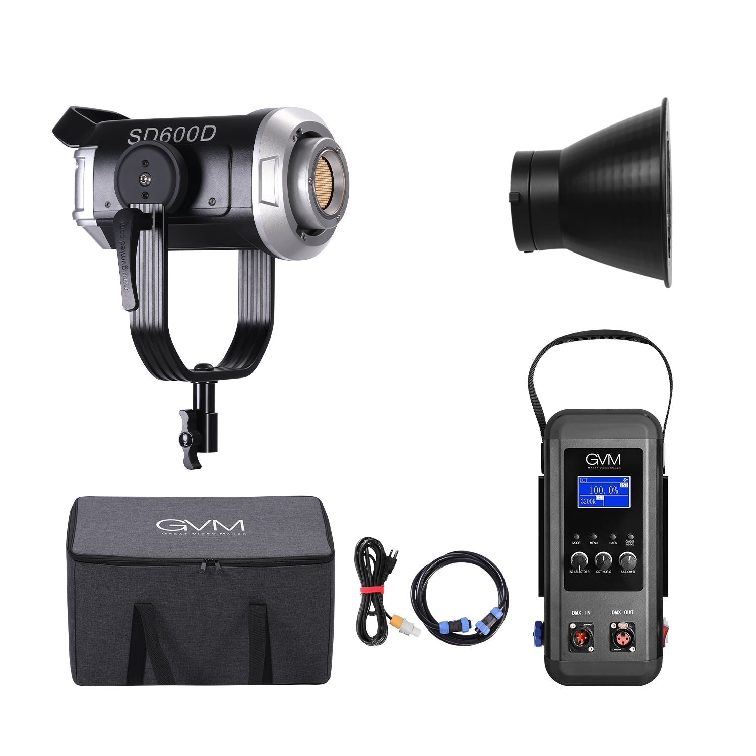 GVM SD600D 600W Bi-Color LED Video Light 3 kits - GVMLED