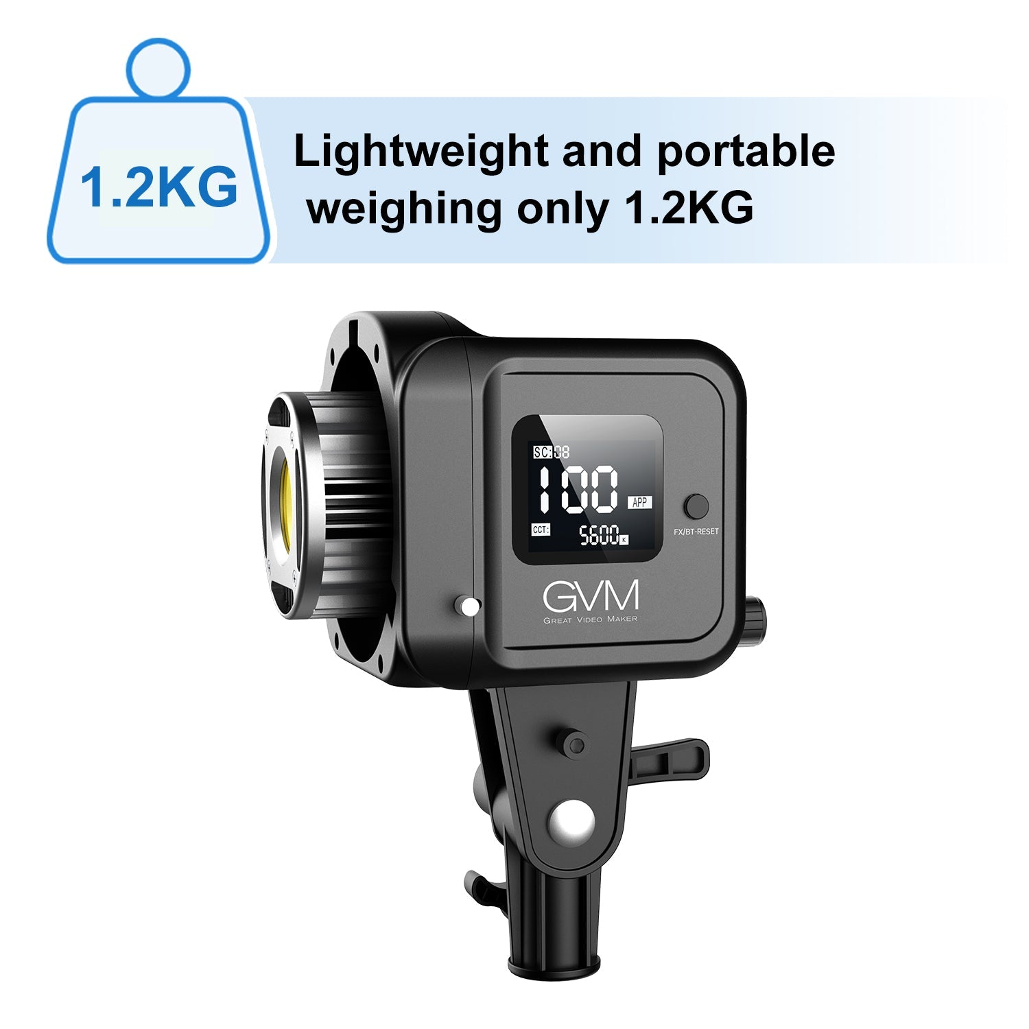GVM SD80D 80w Bi-Color Spoltlight Daylight 3 kits(battery NPF 750) - GVMLED