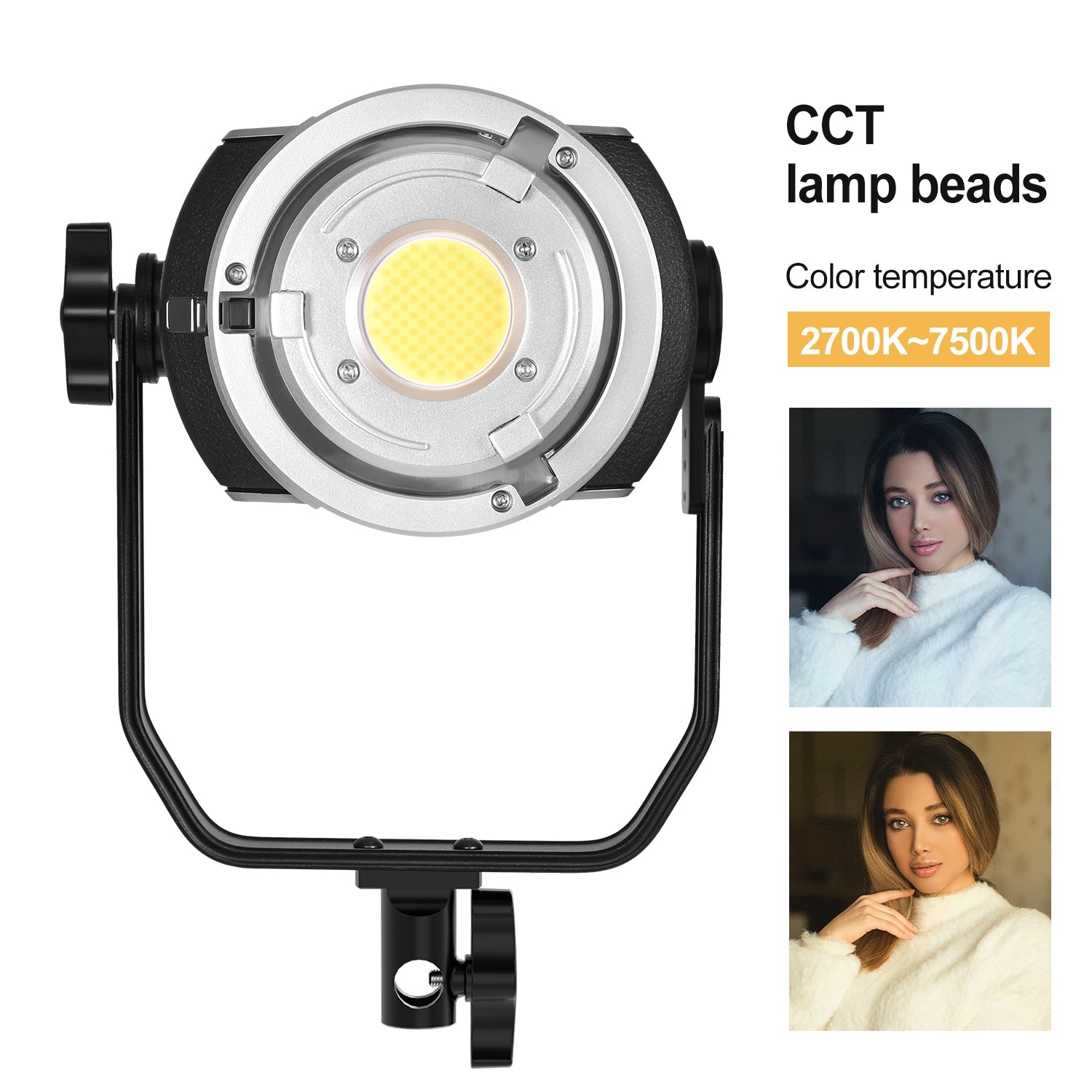 GVM-ST200R 200W Led Video Light RGB+Bi-Color Double Sided Daylight Balanced COB Light - GVMLED