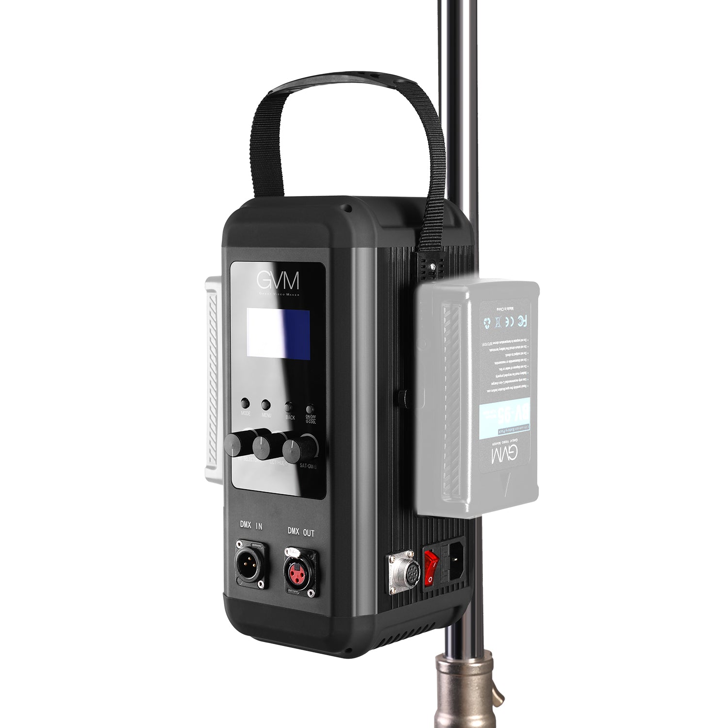 GVM-ST300R 300W Led Video Light RGB+Bi-Color Double Sided Daylight Balanced COB Light - GVMLED