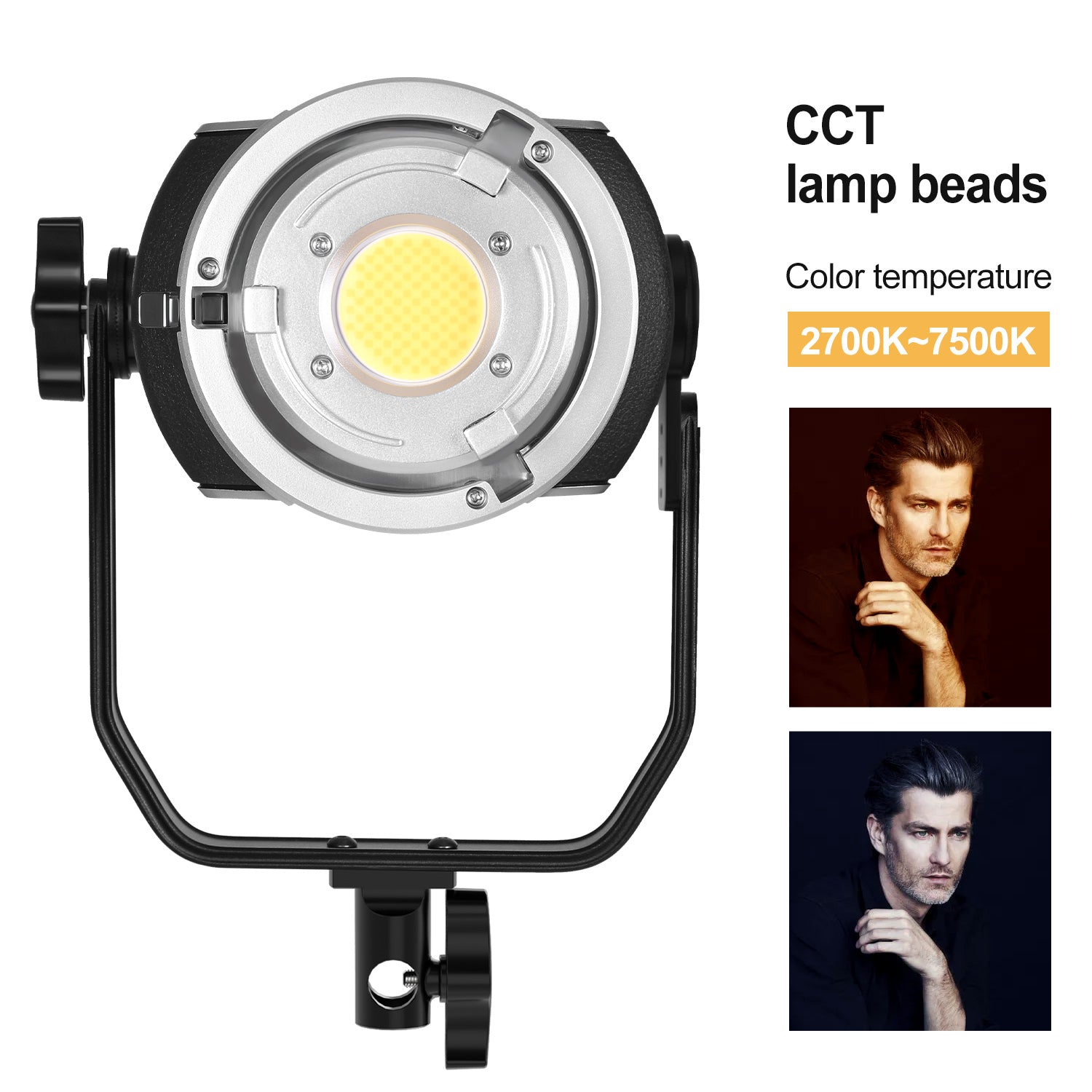 GVM-ST300R 300W Led Video Light RGB+Bi-Color Double Sided Daylight Balanced COB Light - GVMLED