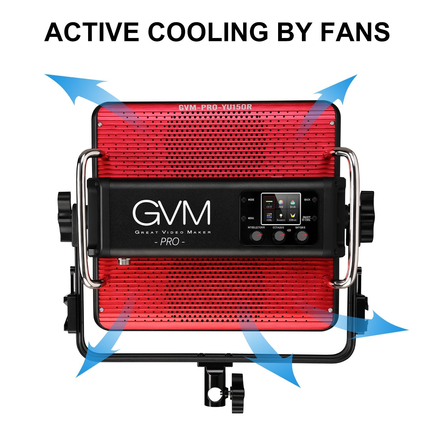 GVM YU150R PRO LED Video Light Board RGB & Bi-Color Studio Light 3 Kits - GVMLED