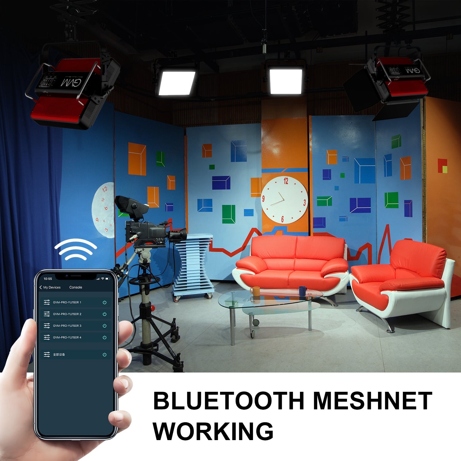 GVM YU150R PRO Led Video Lights Panel Rgb And Bi-Color Studio Light - GVMLED