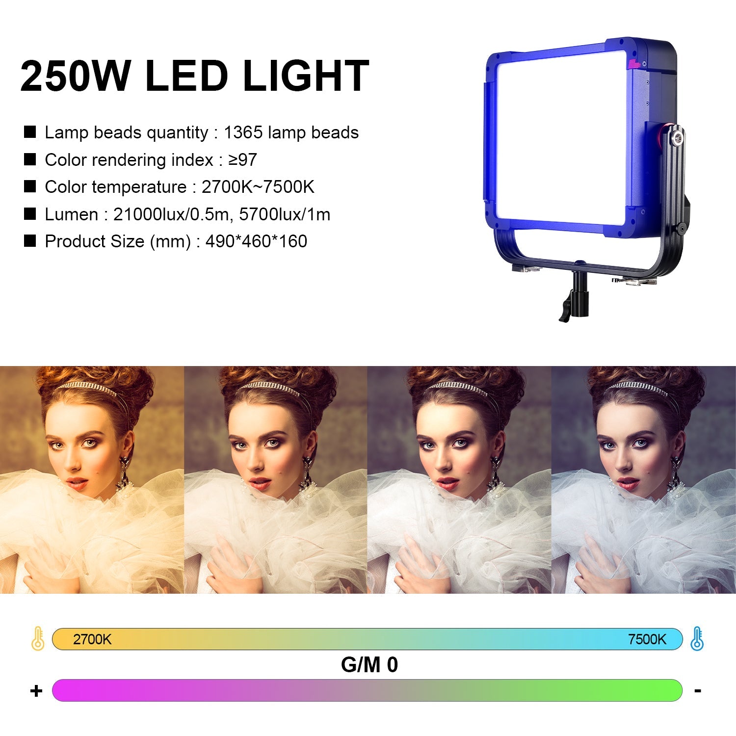 GVM YU200R Led Video Lights Panel Rgb And Bi-Color Studio Light - GVMLED