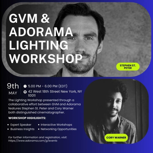 GVM & Adorama Lighting Workshop: Creativity Lights up the World - JIAN CHENG TECHNOLOGY INC.