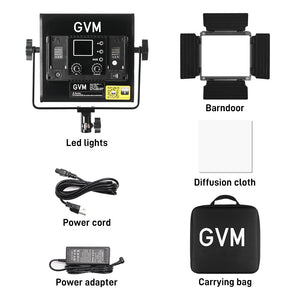 GVM-800D-III 40W Bi-color and RGB Video Panel Light