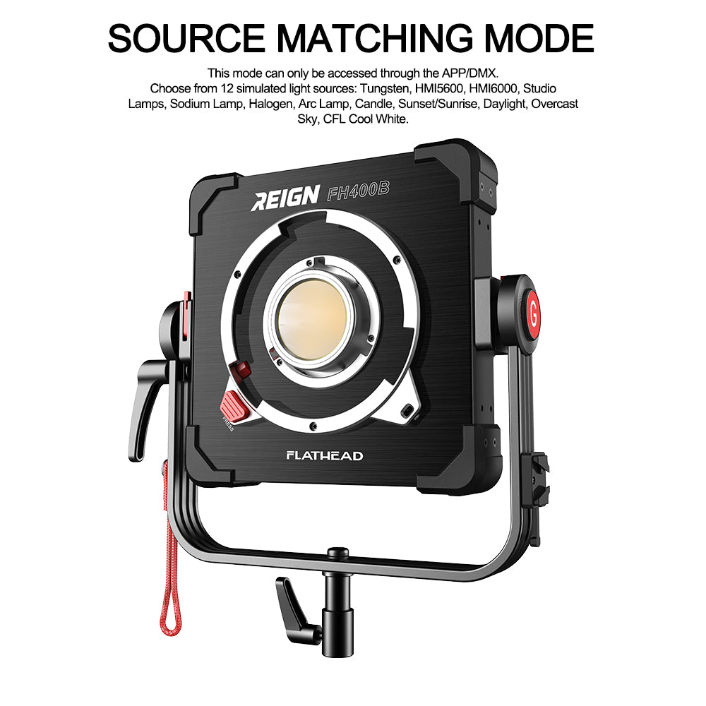 Flathead  FH400B  400W constant power Bi-color   flat  light