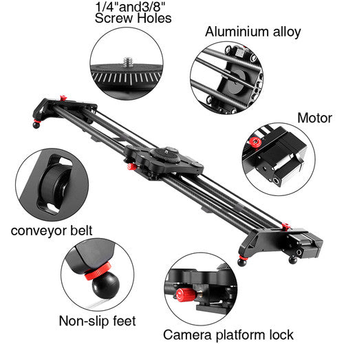 GVM GR-120QD Professional Video Carbon Fiber Motorized Camera Slider (48