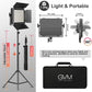 GVM-1000D 45W Bi-Color & RGB Video Light(3-Light Kit) - GVM