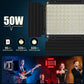 GVM-1000D 45W Bi-Color & RGB Video Light(3-Light Kit) - GVM