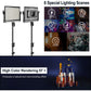 GVM-1000D 45W Bi-Color & RGB Video Light(3-Light Kit) - GVM