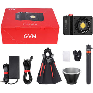 GVM CL100B Portable Bi-Color LED Monolight (1-Light Kit) - GVM