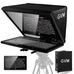 Gvm Teleprompter Travel Kit With 18.5 Android All In One Monitor And Flight Case - GVM