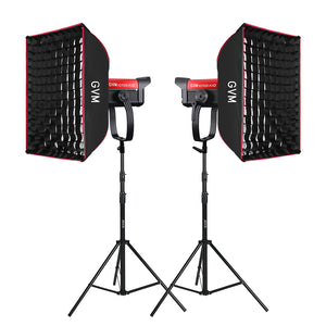 GVM SD700B AIO 700W Bi-Color Integrated Spotlight（(2-Light kit)）