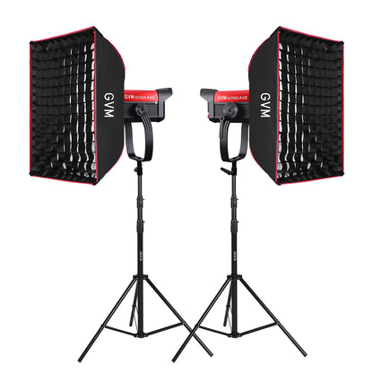 GVM SD700B AIO 700W Bi-Color Integrated Spotlight（(2-Light kit)）