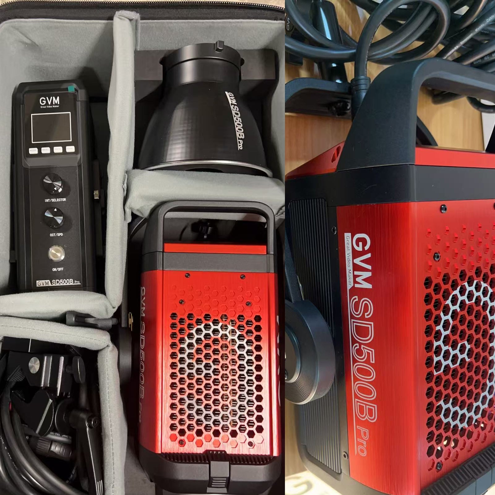 GVM PRO-SD500B 500W Bi-Color Monolight （Open Box） - GVM