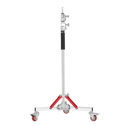 GVM DL300  Professional Rolling Light Stand - Stainless Steel & Aluminum Alloy with Locking Casters for Studio/Outdoor Photography/Videography(118‘’)