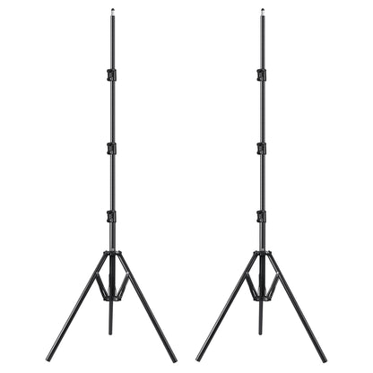 The GVM Foldable Aluminum Light Stands (2-Pack Set)