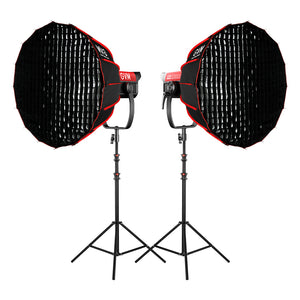 GVM PRO-SD650B 650W Bi-Color Monolight(V-mount & Mesh Bluetooth)（2-Light kit）