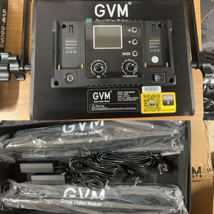 GVM RGB LED Video Light with Lighting Kits, 880RS 60W Led Panel Light with BT Control 2 Packs Photography Lights for YouTube Studio Video Streaming（Open Box） - GVM