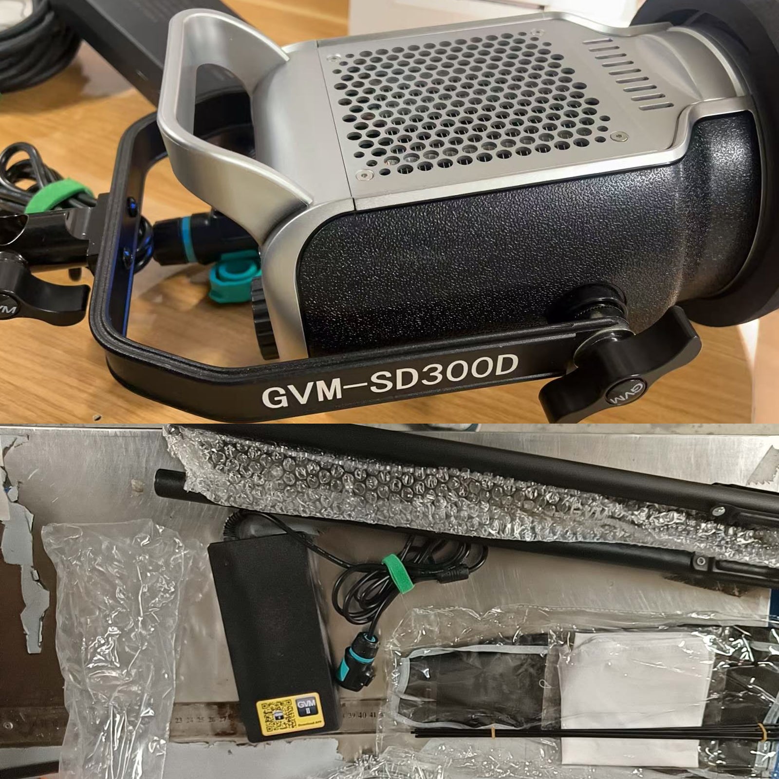 GVM-SD300D 300W Bi-Color LED Video Light High Power   Monolight With Softbox（Open Box） - GVM