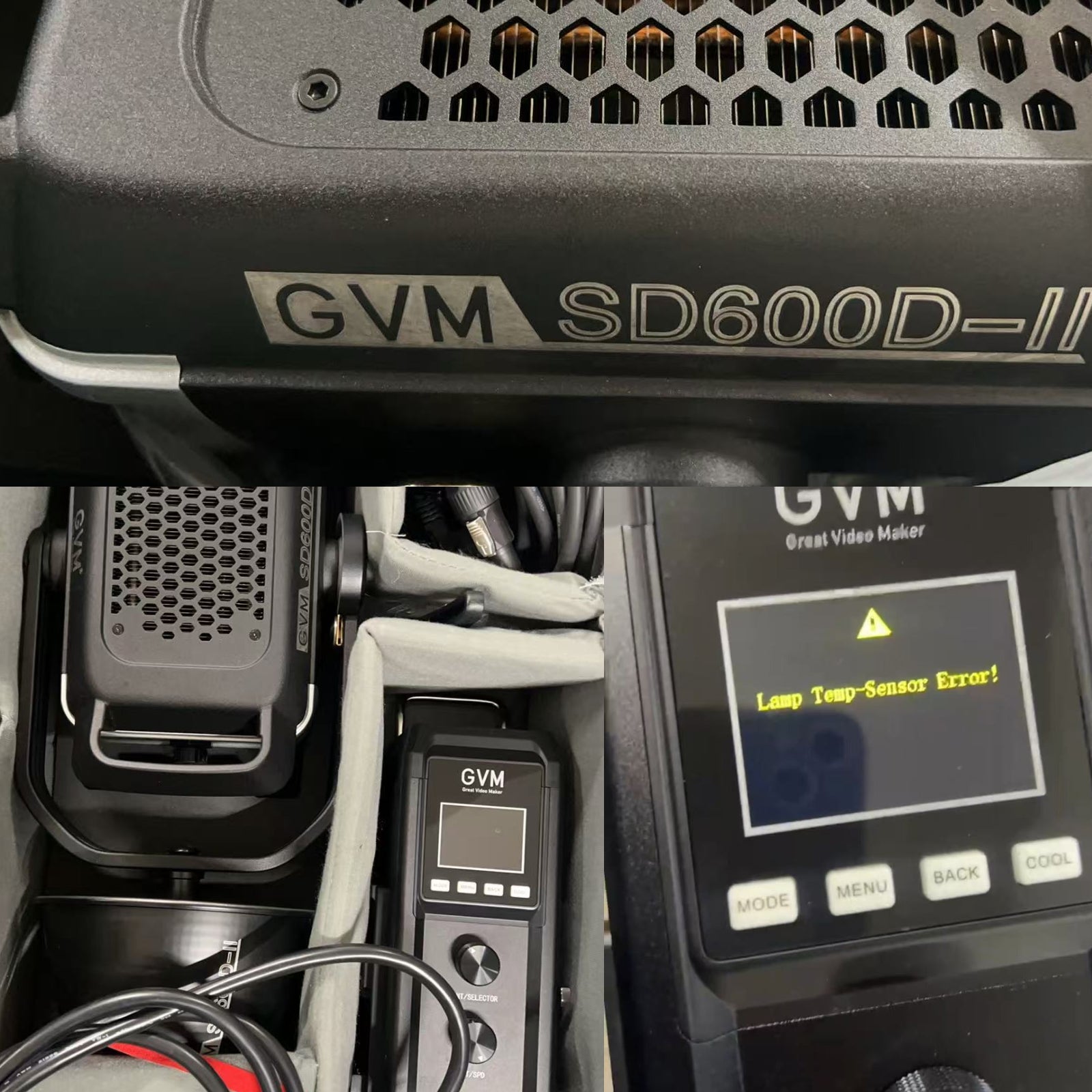 GVM SD600D-II 600W Upgraded  Bi-Color LED Video Light（Open Box） - GVM