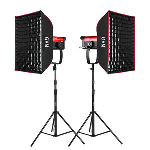 GVM SD500B AIO 500W Bi-Color Integrated Spotlight（2-Light kit）