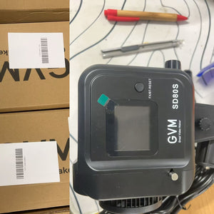 GVM 80w Spotlight silver Daylight Can use Battery (Open Box) - GVM