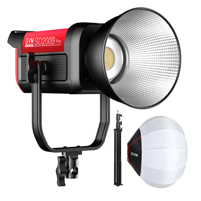 GVM PRO-SD200B 200W Bi-Color Mesh Bluetooth Monolight - GVM
