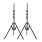 The GVM Foldable Aluminum Light Stands (2-Pack Set)
