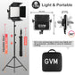 GVM-800D-III 40W Bi-color and RGB Video Panel Light(1-Light Kit)