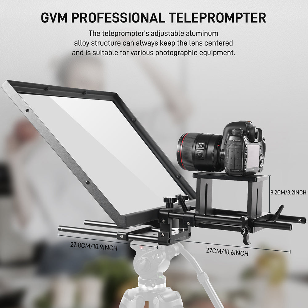 Gvm Teleprompter Travel Kit With 18.5 Android All In One Monitor And Flight Case