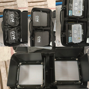 GVM-800D-II 40W Bi-color and RGB Video Panel Light(2-Light Kit)（Open Box）