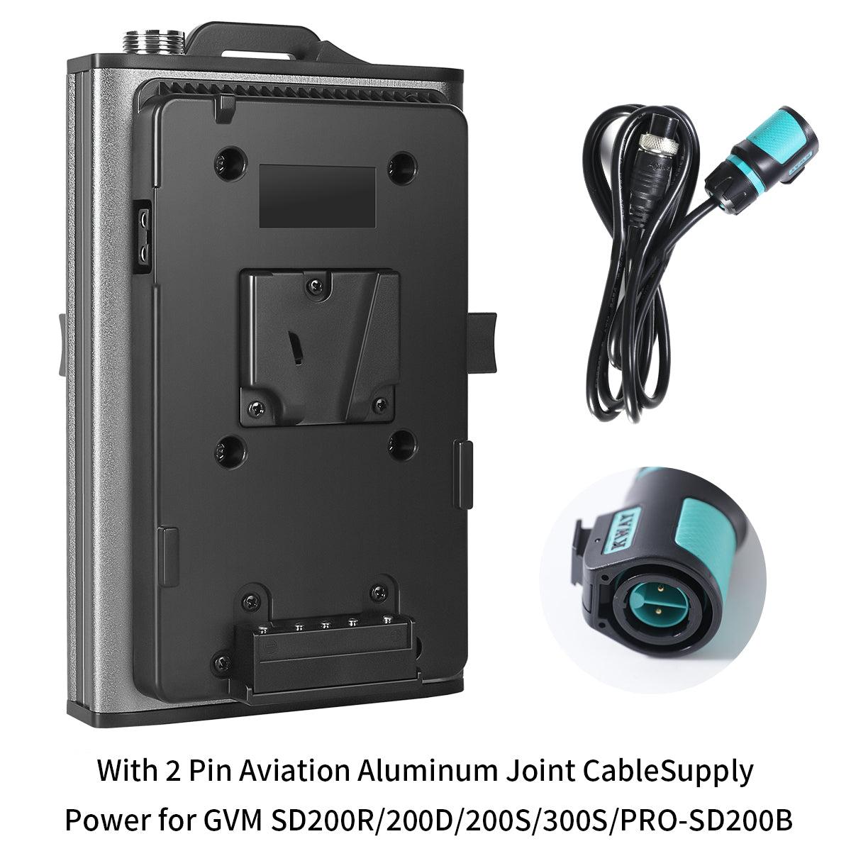 GVM V-Mount Battery Plate Adapter for PRO-SD200B LED Lights - GVMLED