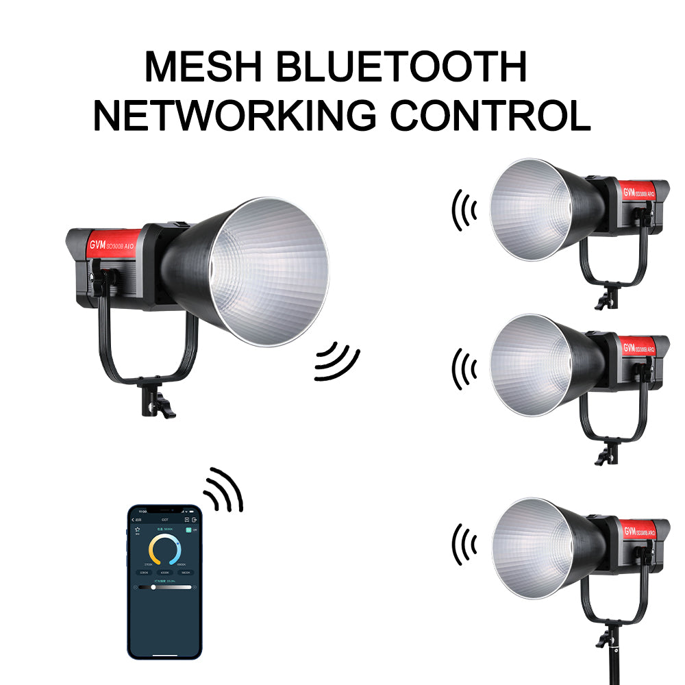 GVM SD300B-AIO 300W LED Video Light Mesh Bluetooth