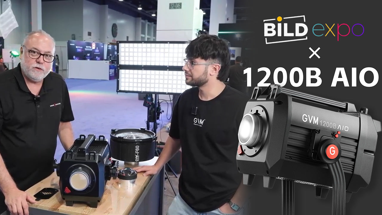 Load video: GVM AIO1200B All-in-One Design