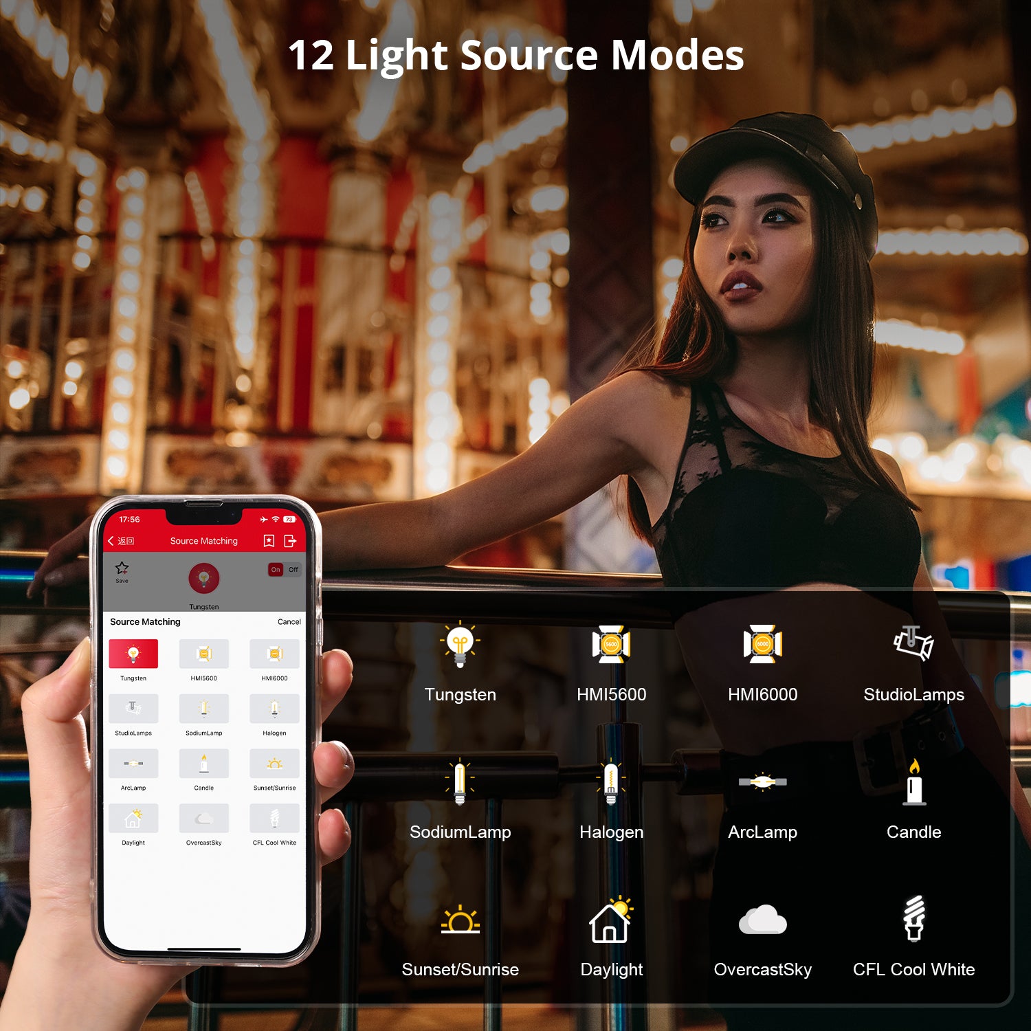 GVM 100W LED Video Light,Professional Photography Lighting Portable Continuous Output Lighting 2700K~6800K,18500 lux@1m with Standard Reflector for Studio Photography