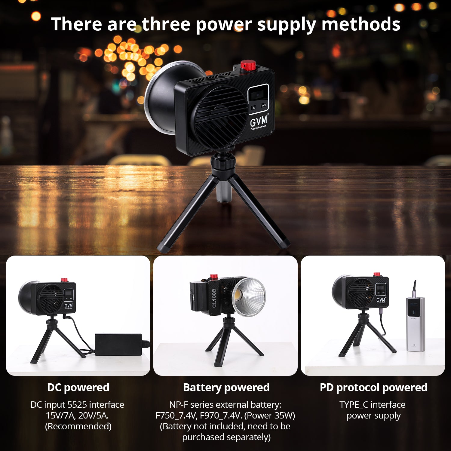 GVM 100W LED Video Light,Professional Photography Lighting Portable Continuous Output Lighting 2700K~6800K,18500 lux@1m with Standard Reflector for Studio Photography